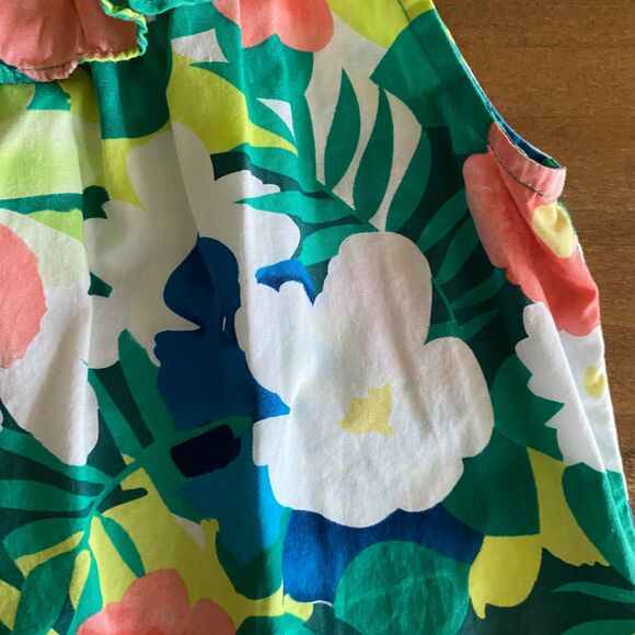 Gymboree Tropical Print Poplin Tank Girls' 7 - Picture 8 of 11